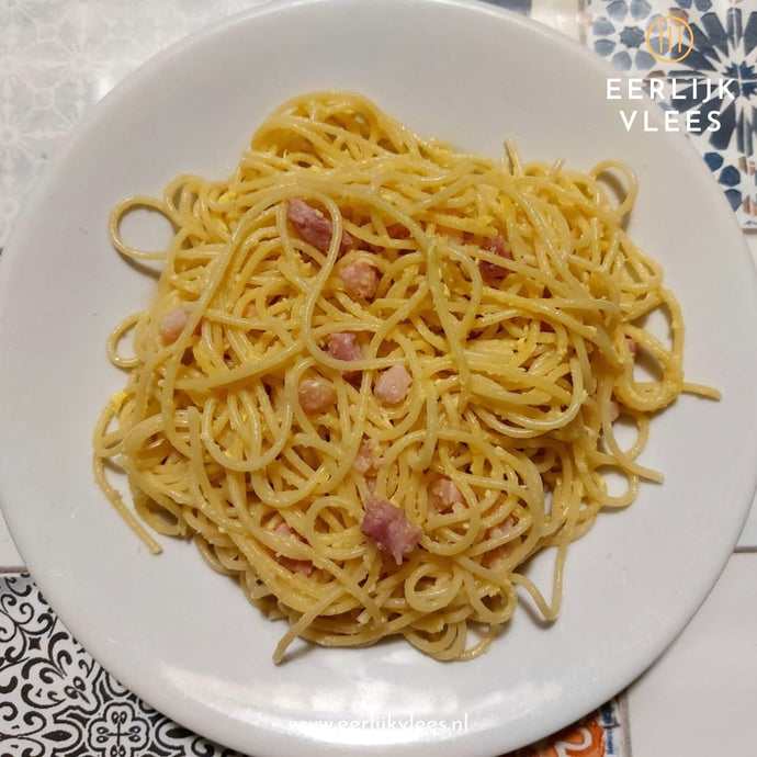 Pasta Carbonara met Pancetta